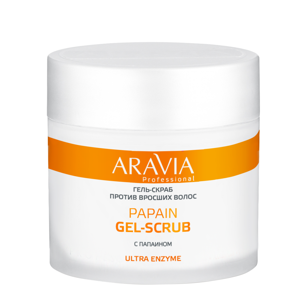 Гель-скраб против вросших волос Papain Exfoliating Gel-Scrub ARAVIA Professional.png