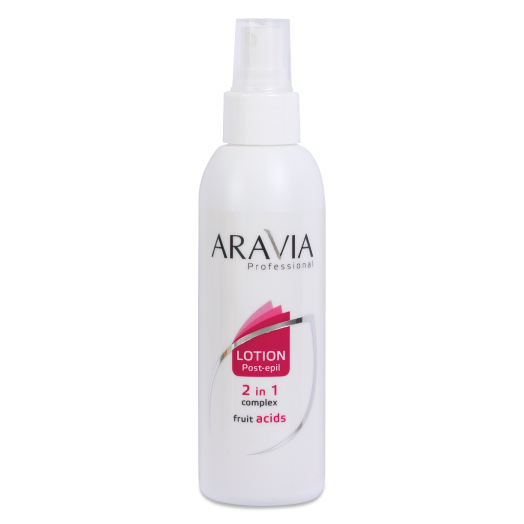 Лосьон 2 в 1 против вросших волос и для замедления роста волос с фруктовыми кислотами ARAVIA Professional.png