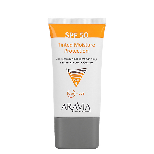Солнцезащитный крем для лица с тонирующим эффектом SPF-50 Tinted Moisture Protection, 50 мл